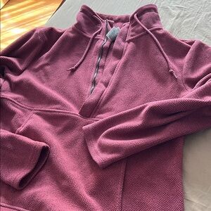 Women’s Half-Zip Knit Pullover Sweater - Maroon